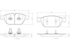 Brembo P85128N Disc Brake Pad Set - Front - view 4
