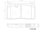 Brembo P85133N Disc Brake Pad Set - Front - view 4