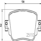 Brembo P85140 Disc Brake Pad Set - Rear - view 2