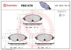 Brembo P85147N Disc Brake Pad Set - Front - view 4