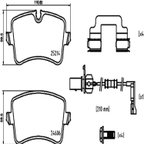 Brembo P85150 Disc Brake Pad Set - Rear - view 5