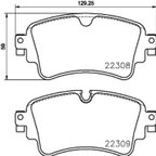 Brembo P85154 Disc Brake Pad Set - Rear - view 4