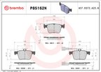 Brembo P85162N Disc Brake Pad Set - Rear - view 3
