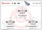 Brembo P85162 Disc Brake Pad Set - Rear - view 4