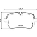 Brembo P85190N Disc Brake Pad Set - Rear - view 2