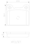 Brembo P86002N Disc Brake Pad Set - Rear - view 3