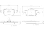 Brembo P86014N Disc Brake Pad Set - Rear - view 3