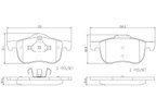 Brembo P86016N Disc Brake Pad Set - Front - view 3