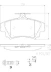 Brembo P86017N Disc Brake Pad Set - Front - view 4