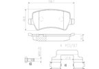 Brembo P86021N Disc Brake Pad Set - Rear - view 4