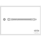 Corteco 19025825 Brake Hydraulic Hose - Rear - view 1