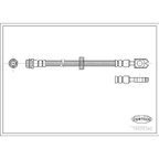 Corteco 19026392 Brake Hydraulic Hose - Front - view 1