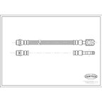 Corteco 19032277 Brake Hydraulic Hose - Rear - view 1