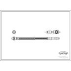 Corteco 19032310 Brake Hydraulic Hose - Rear - view 1