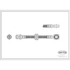 Corteco 19032373 Brake Hydraulic Hose - Rear - view 1