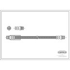 Corteco 19033594 Brake Hydraulic Hose - Rear - view 1