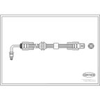 Corteco 19036322 Brake Hydraulic Hose - Front - view 1
