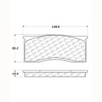 Centric 102.00110 Disc Brake Pad Set - Front - view 5