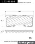Centric 102.00110 Disc Brake Pad Set - Front - view 1