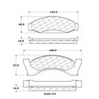Centric 102.00900 Disc Brake Pad Set - Front - view 5