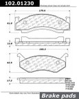 Centric 102.01230 Disc Brake Pad Set - Front - view 1
