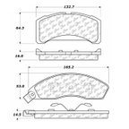 Centric 102.01520 Disc Brake Pad Set - Front - view 5