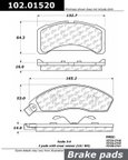 Centric 102.01520 Disc Brake Pad Set - Front - view 1