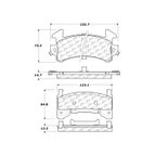 Centric 102.01540 Disc Brake Pad Set - Front or Rear - view 8