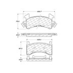 Centric 102.02020 Disc Brake Pad Set - Rear - view 4