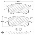 Centric 102.02200 Disc Brake Pad Set - Front or Rear - view 5