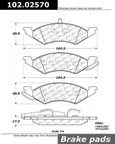 Centric 102.02570 Disc Brake Pad Set - Front - view 1