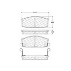 Centric 102.02740 Disc Brake Pad Set - Front - view 6