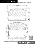 Centric 102.02740 Disc Brake Pad Set - Front - view 1