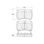 Centric 102.03190 Disc Brake Pad Set - Front - view 6