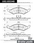 Centric 102.03240 Disc Brake Pad Set - Front - view 1