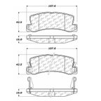 Centric 102.03250 Disc Brake Pad Set - Rear - view 5