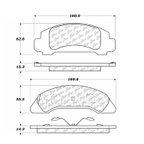 Centric 102.03260 Disc Brake Pad Set - Front - view 4