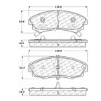 Centric 102.03530 Disc Brake Pad Set - Front - view 5