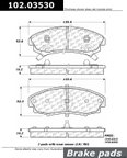 Centric 102.03530 Disc Brake Pad Set - Front - view 1
