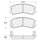 Centric 102.03570 Disc Brake Pad Set - Front - view 5