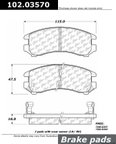 Centric 102.03570 Disc Brake Pad Set - Front - view 1