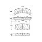 Centric 102.03680 Disc Brake Pad Set - Front - view 6