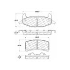 Centric 102.03770 Disc Brake Pad Set - Rear - view 7