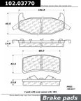 Centric 102.03770 Disc Brake Pad Set - Rear - view 1