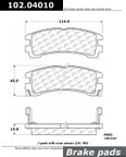 Centric 102.04010 Disc Brake Pad Set - Rear - view 1