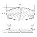 Centric 102.04350 Disc Brake Pad Set - Front - view 5