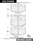 Centric 102.04360 Disc Brake Pad Set - Front - view 1
