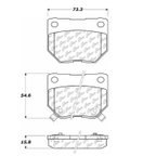 Centric 102.04610 Disc Brake Pad Set - Rear - view 5
