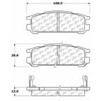 Centric 102.04710 Disc Brake Pad Set - Rear - view 5