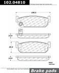 Centric 102.04810 Disc Brake Pad Set - Rear - view 1